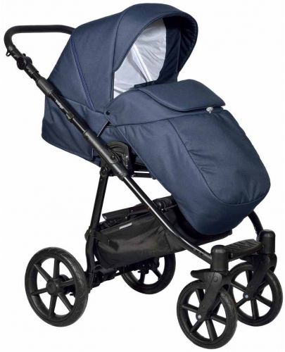 Комбинирана детска количка 3в1 Baby Giggle - Broco, тъмносиня - 2