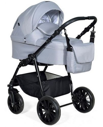 Комбинирана детска количка 2в1 Baby Giggle - Torino, светлосива - 1