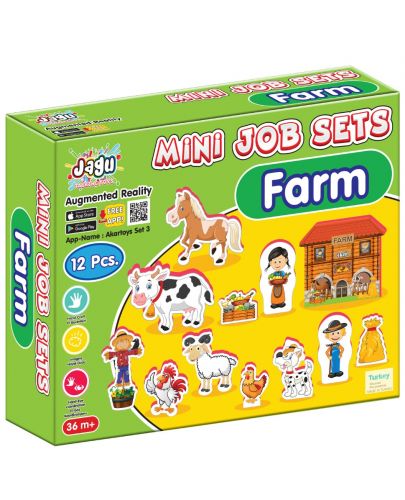 Комплект говорещи играчки Jagu - Ферма, 12 части - 1