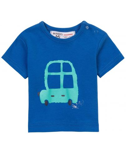 Комплект тениски Minoti - Transport, 9-12 месеца, 3 броя - 4