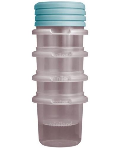 Комплект контейнери Miniland - Terra Ocean, 250 ml, 4 броя - 2