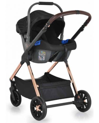 Комбинирана детска количка 3в1 Cangaroo - Empire, черна - 4