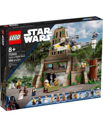 Конструктор LEGO Star Wars - Базата на бунтовниците Явин 4 (75365) - 1