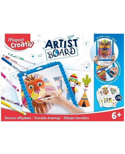 Комплект Maped Creativ - Artist Board, 28 части - 1