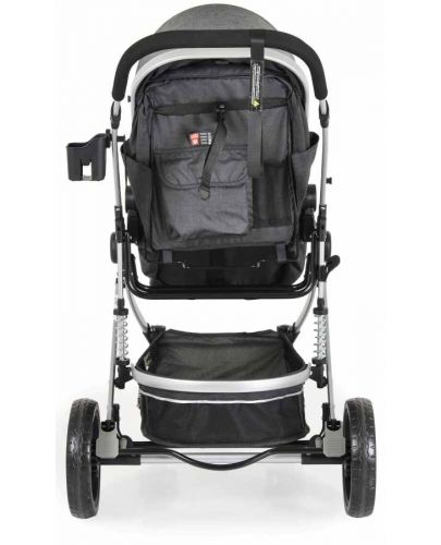 Комбинирана бебешка количка Moni - Ciara, сива с черно - 5
