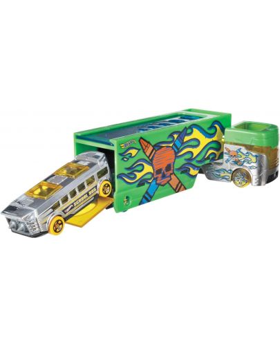 Комплект Mattel Hot Wheels Super Rigs - Камион и кола, асортимент - 9