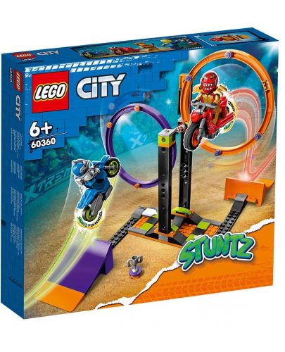 Конструктор LEGO City-  Stuntz, Въртящо се каскадьорско предизвикателство (60360) - 1