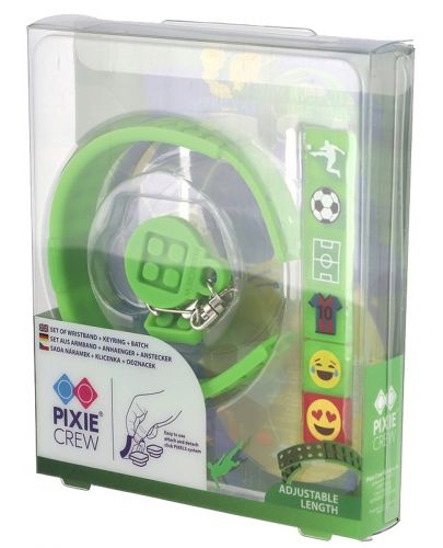 Комплект гривна с ключодържател и пинче Pixie Crew - Футбол - 2