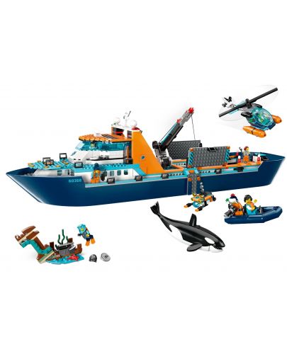 Конструктор LEGO City - Арктически изследователски кораб (60368) - 3