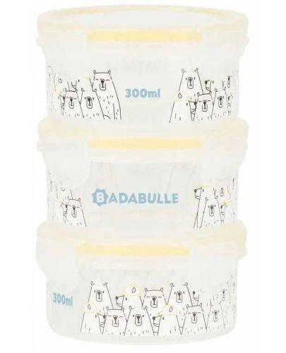 Комплект контейнери Badabulle - MaxiBox, 3 х 300 ml - 1