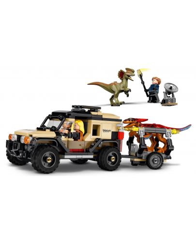 Конструктор Lego Jurassic World - Транспорт на Пирораптор и Дилофозавър (76951) - 3