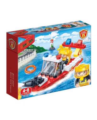 Конструктор BanBao - Пожарникарска спасителна лодка - 2