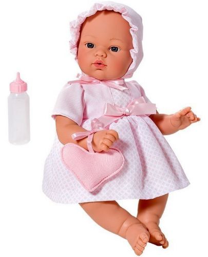 Кукла Asi - Бебе Коке, с розова рокля и чантичка - 2