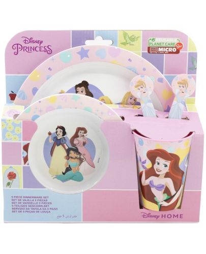 Комплект за хранене Stor - Micro, Disney Princess True, 5 части - 1