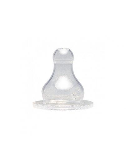 Комплект биберони за пластмасови бутилки Thermobaby - Силиконови, 0-18 месеца, 2 броя - 1