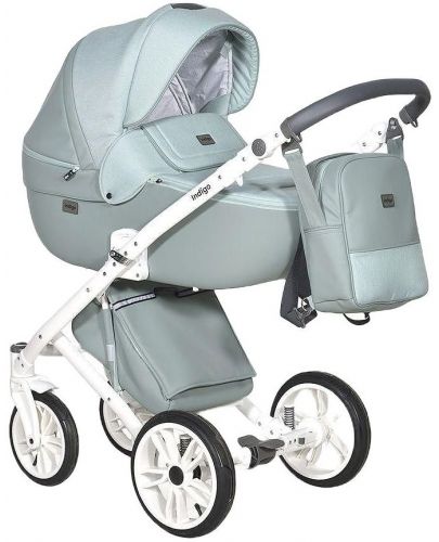Комбинирана детска количка 3 в 1 Baby Giggle - Porto, зелена - 1