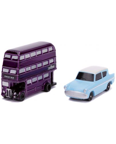 Комплект Jada Toys - Автобус и кола, Хари Потър - 2