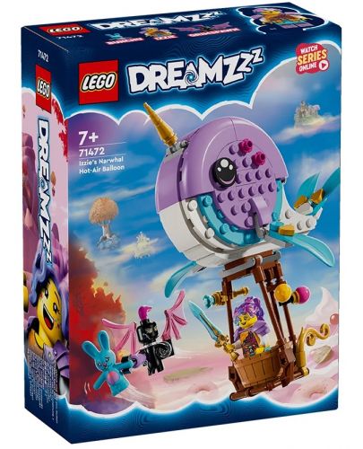 Конструктор LEGO DreamZzz - Нарвалът на Изи – балон с горещ въздух (71472) - 1