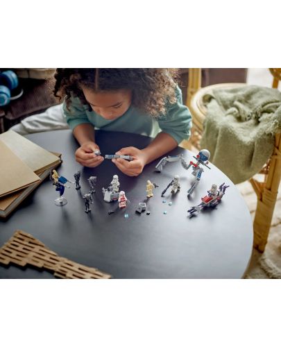 Конструктор LEGO Star Wars - Боен пакет клонинг щурмоваци и бойни дроиди (75372) - 6