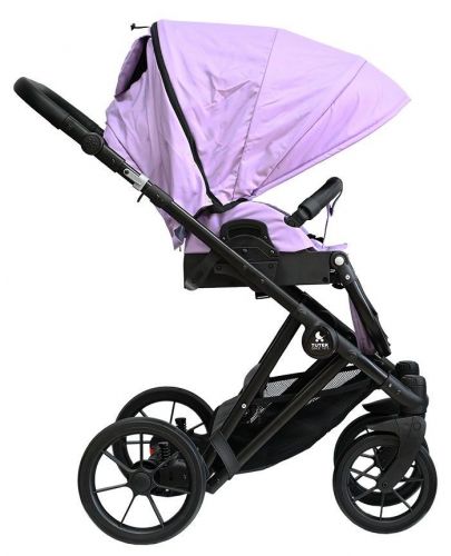 Комбинирана бебешка количка 3 в 1 Tutek - Diamos Pro 3, лилава - 4