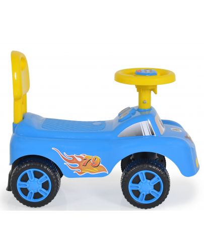 Кола за бутане Moni Toys - Keep Riding, синя - 3