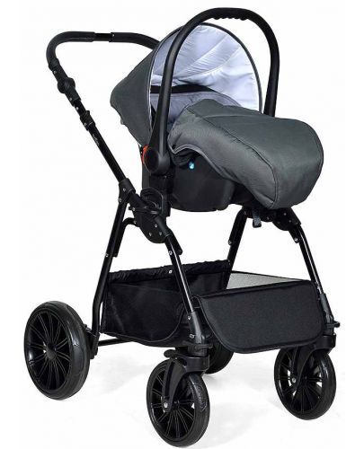 Комбинирана детска количка 3в1 Baby Giggle - Torino, тъмносива - 4