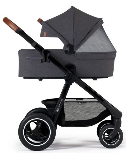 Комбинирана бебешка количка 2 в 1 KinderKraft - Everyday, тъмносива - 4