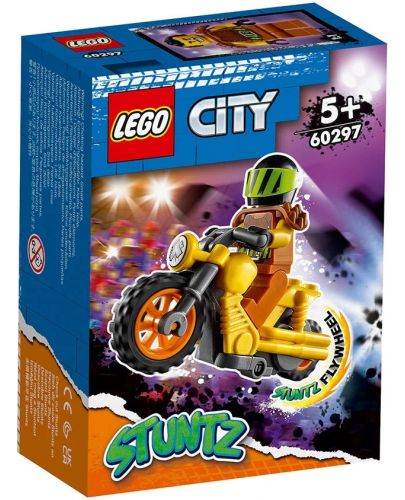 Комплект Lego City Stunt - Каскадьорски мотоциклет за разрушаване (60297) - 1
