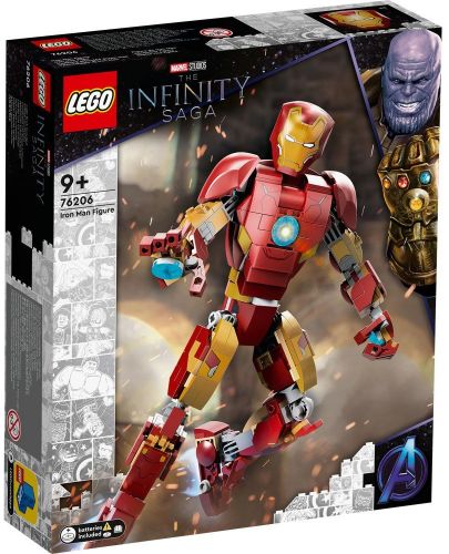 Конструктор Lego Marvel - Avengers Classic, Железният човек (76206) - 1
