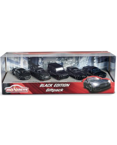 Комплект колички Majorette - Black, 5 броя - 3