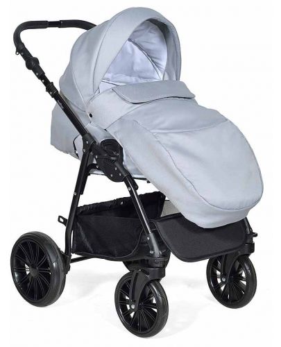 Комбинирана детска количка 2в1 Baby Giggle - Torino, светлосива - 3