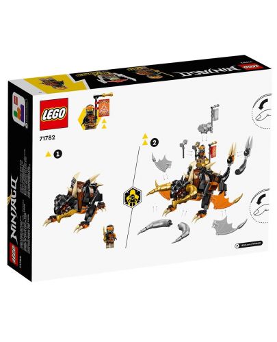 Конструктор LEGO Ninjago - Земният дракон на Коул (71782) - 2