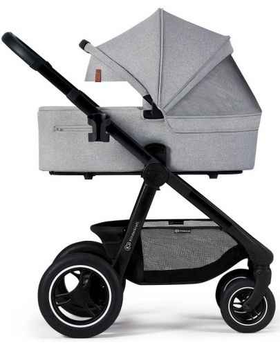 Комбинирана бебешка количка 2 в 1 KinderKraft - Everyday, светлосива - 2