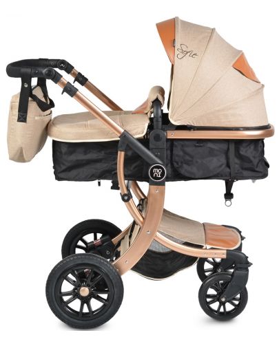 Комбинирана детска количка Moni - Sofie, бежова - 5