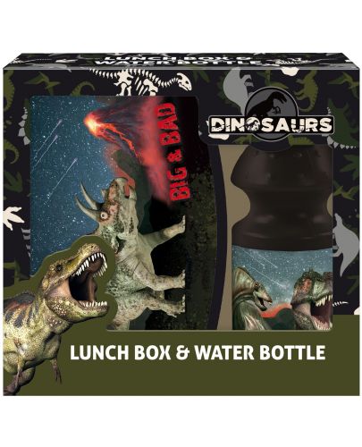 Комплект бутилка и кутия за храна Derform Dinosaur 17 - 1