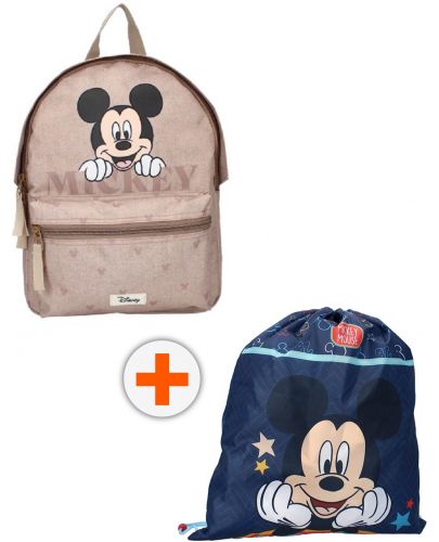 Комплект за детска градина Vadobag Mickey Mouse - Раница и спортна торба, This Is Me - 1