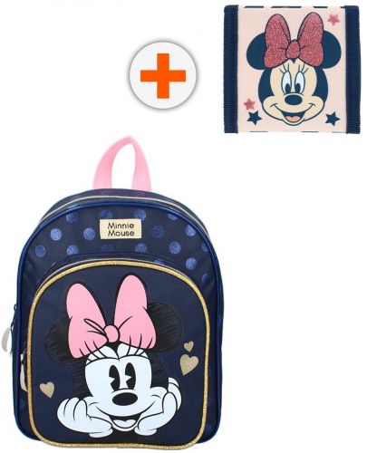 Комплект за детска градина Vadobag Minnie Mouse - Раница и портмоне - 1