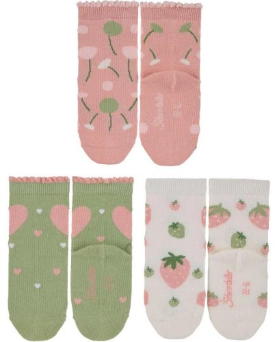 Комплект къси чорапи Sterntaler- 19/22 размер, 12-24 месеца, 3 чифта - 1