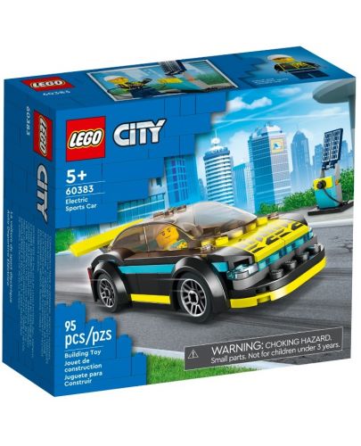 Конструктор LEGO City - Електрическа спортна кола (60383) - 1