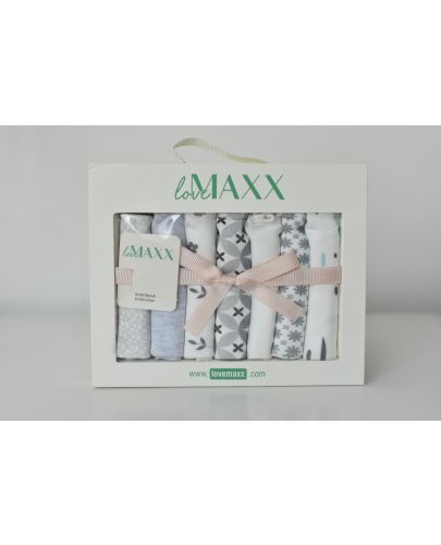 Комплект памучни кърпи LoveMAXX - 7 броя, 20 х 20 cm, сиви - 2