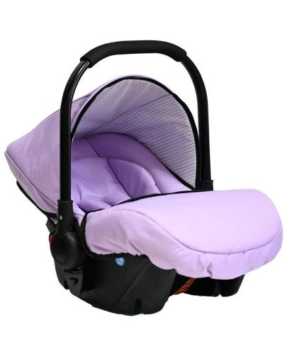 Комбинирана бебешка количка 3 в 1 Tutek - Diamos Pro 3, лилава - 6