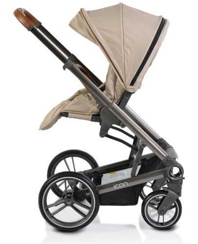 Комбинирана детска количка Cangaroo - Icon 2 в 1, бежова - 8