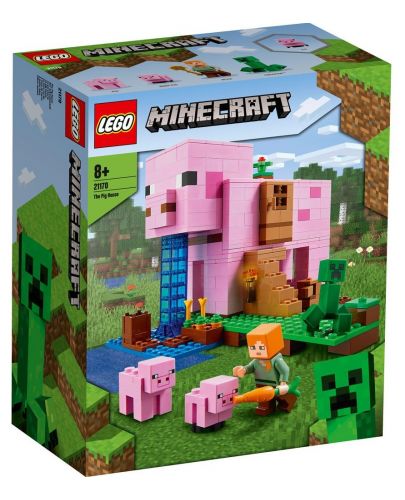 Конструктор Lego Minecraft - Къщата на прасетата (21170) - 1