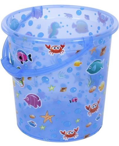 Комплект за къпане от 5 части Sevi Baby - Морски животни, син - 4