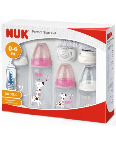 Комплект шишета Nuk First Choice - TC, 10 части, за момиче - 2