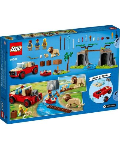 Конструктор Lego City Wildlife - Спасителен офроуд джип (60301) - 2