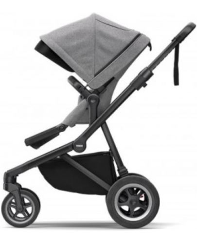 Комбинирана бебешка количка 2 в 1 Thule - Sleek, Grey Melange - 5