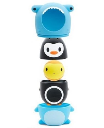 Комплект играчки за баня Munchkin - Акула, пингвин, рибка - 2