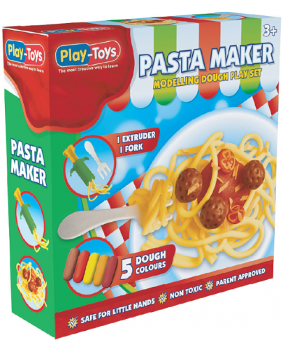 Комплект с моделин Play-Toys - Направи си спагети - 1