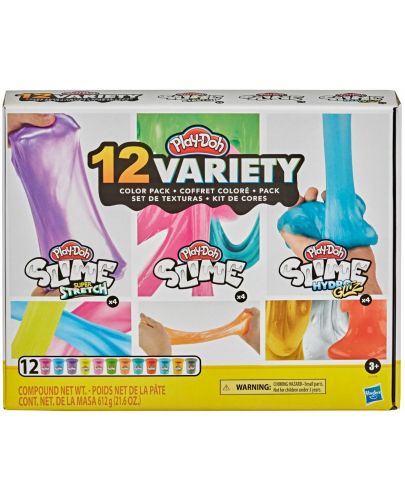 Комплект Hasbro Play-Doh - Пластилин, 12 броя - 2